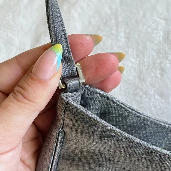 Metallic Silver Mini Shoulder Bag - Picture 4 of 6